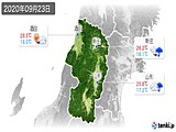 2020年09月23日の山形県の実況天気
