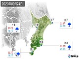 2020年09月24日の千葉県の実況天気