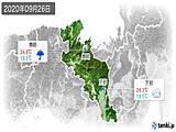 2020年09月26日の京都府の実況天気