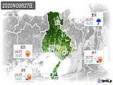 2020年09月27日の兵庫県の実況天気