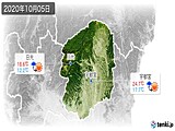 実況天気(2020年10月05日)