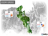 実況天気(2020年10月05日)