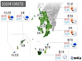 実況天気(2020年10月07日)