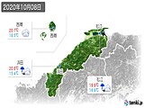 実況天気(2020年10月08日)