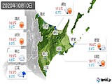 実況天気(2020年10月10日)