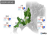 実況天気(2020年10月14日)