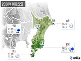 2020年10月22日の千葉県の実況天気