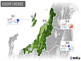 2020年10月30日の新潟県の実況天気