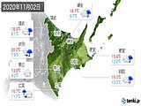 実況天気(2020年11月02日)