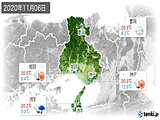 実況天気(2020年11月06日)