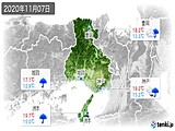 実況天気(2020年11月07日)