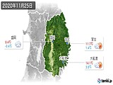 実況天気(2020年11月25日)