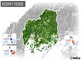 実況天気(2020年11月28日)