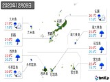 実況天気(2020年12月09日)