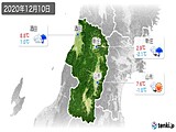 2020年12月10日の山形県の実況天気