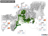 実況天気(2020年12月11日)