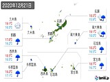 2020年12月21日の沖縄県の実況天気