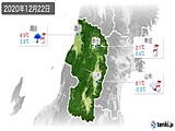 2020年12月22日の山形県の実況天気
