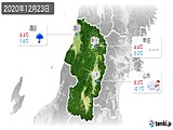 2020年12月23日の山形県の実況天気