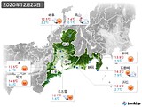 実況天気(2020年12月23日)