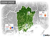 2020年12月25日の岡山県の実況天気