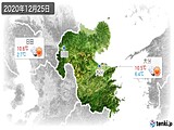 2020年12月25日の大分県の実況天気