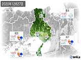 2020年12月27日の兵庫県の実況天気