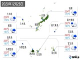 2020年12月28日の沖縄県の実況天気