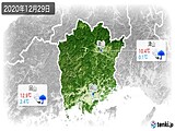 2020年12月29日の岡山県の実況天気