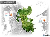 2020年12月31日の大分県の実況天気