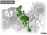 2021年01月06日の京都府の実況天気