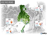 2021年01月08日の兵庫県の実況天気