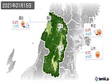 2021年01月15日の山形県の実況天気