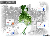 2021年01月16日の兵庫県の実況天気