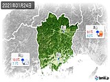 2021年01月24日の岡山県の実況天気