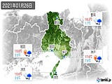 2021年01月26日の兵庫県の実況天気