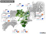 実況天気(2021年01月27日)