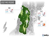 2021年01月28日の山形県の実況天気