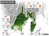 実況天気(2021年01月29日)