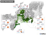 実況天気(2021年01月30日)