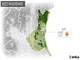 2021年02月04日の茨城県の実況天気
