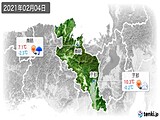 2021年02月04日の京都府の実況天気