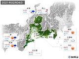 実況天気(2021年02月04日)