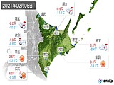 2021年02月06日の道東の実況天気