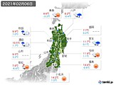 実況天気(2021年02月06日)