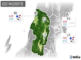 2021年02月07日の山形県の実況天気