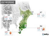 2021年02月09日の千葉県の実況天気