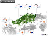 実況天気(2021年02月16日)