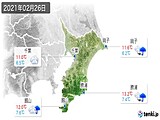 2021年02月26日の千葉県の実況天気