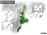 実況天気(2021年02月27日)